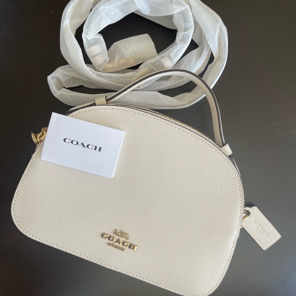 NWOT Coach satchel Off white Crossbody